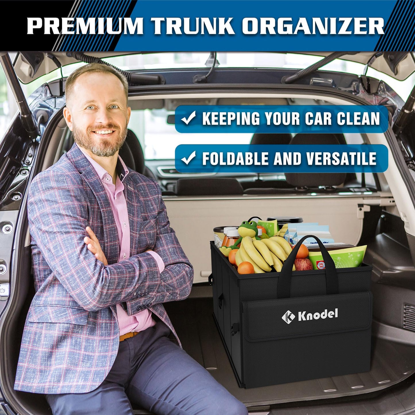 K KNODEL Car Organizer & Storage for SUV, Truck & Sedan