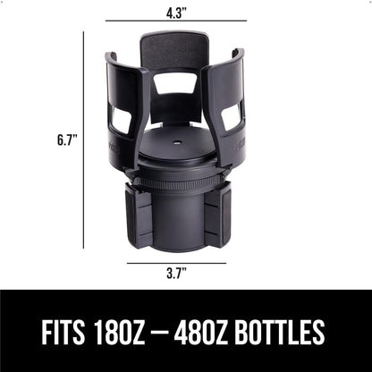 Gorilla Grip Expandable Car Cup Holder for 18–48 oz Bottles