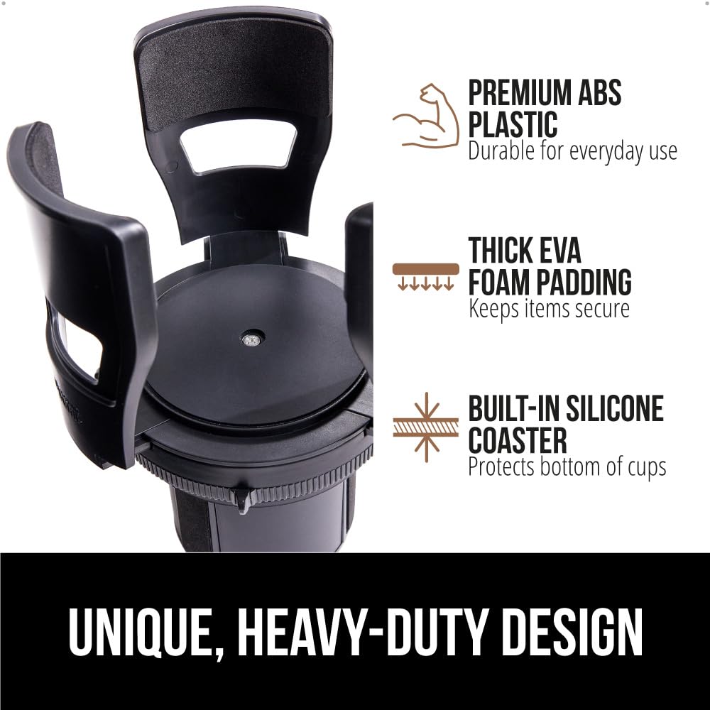 Gorilla Grip Expandable Car Cup Holder for 18–48 oz Bottles