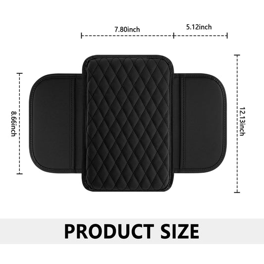 Stacool Microfiber Leather Car Console Cover – Black