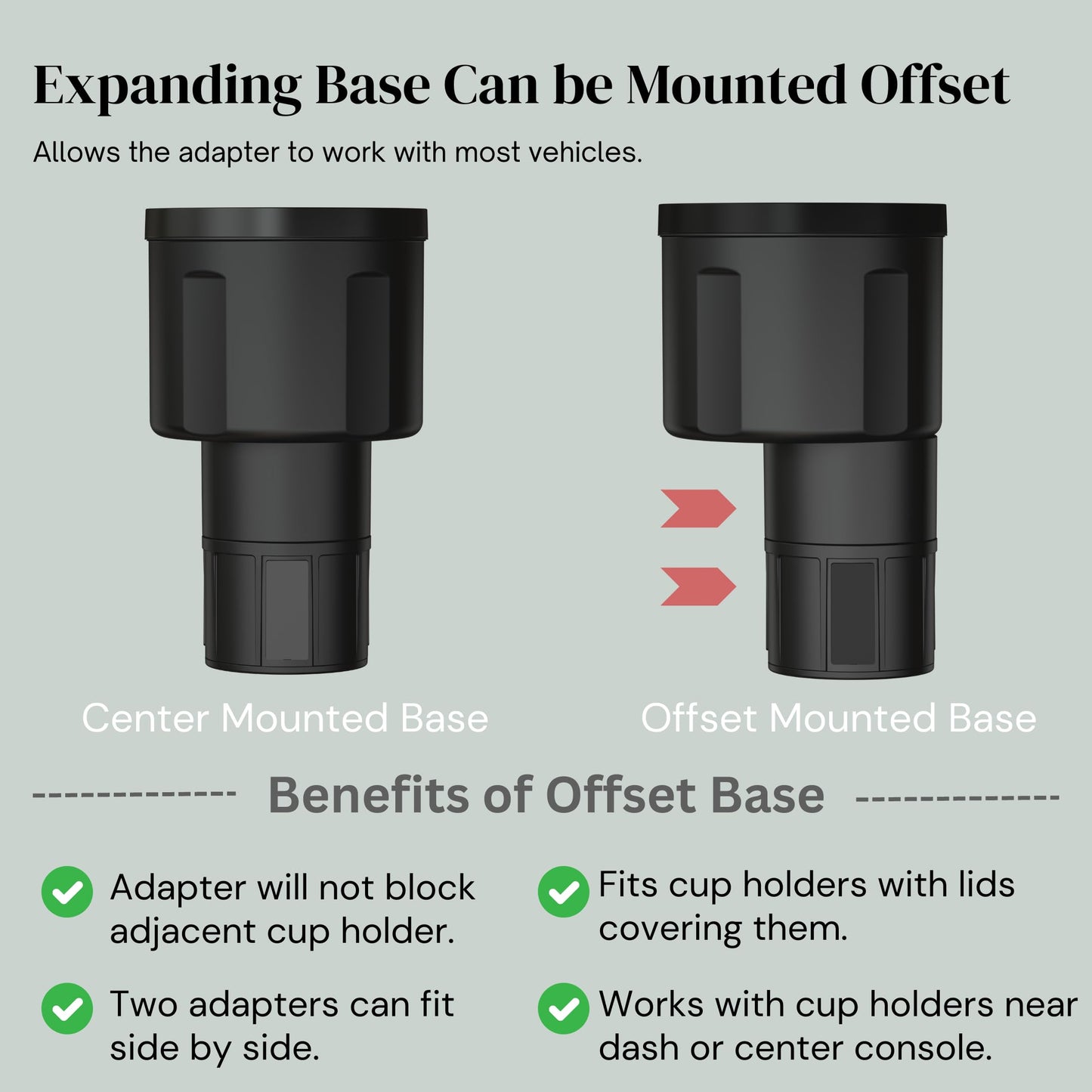 Swigzy Expandable Car Cup Holder for 32–40oz Bottles