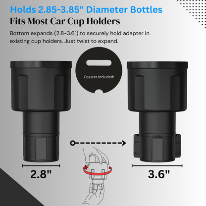 Swigzy Expandable Car Cup Holder for 32–40oz Bottles