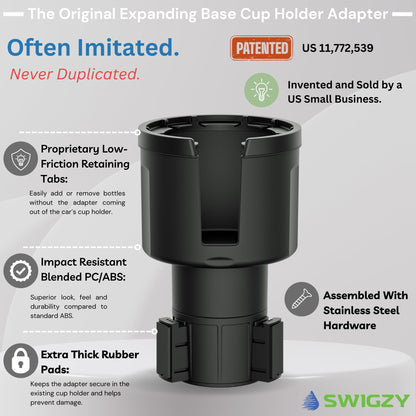 Swigzy Expandable Car Cup Holder for 32–40oz Bottles