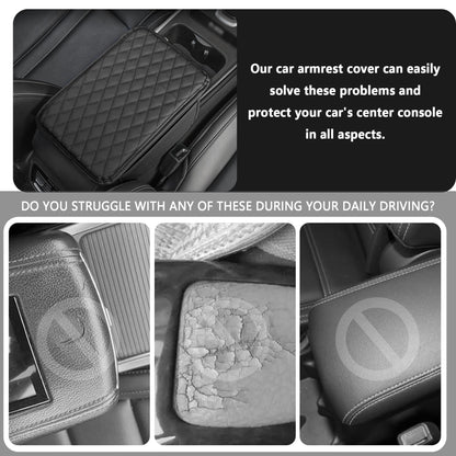 Stacool Microfiber Leather Car Console Cover – Black