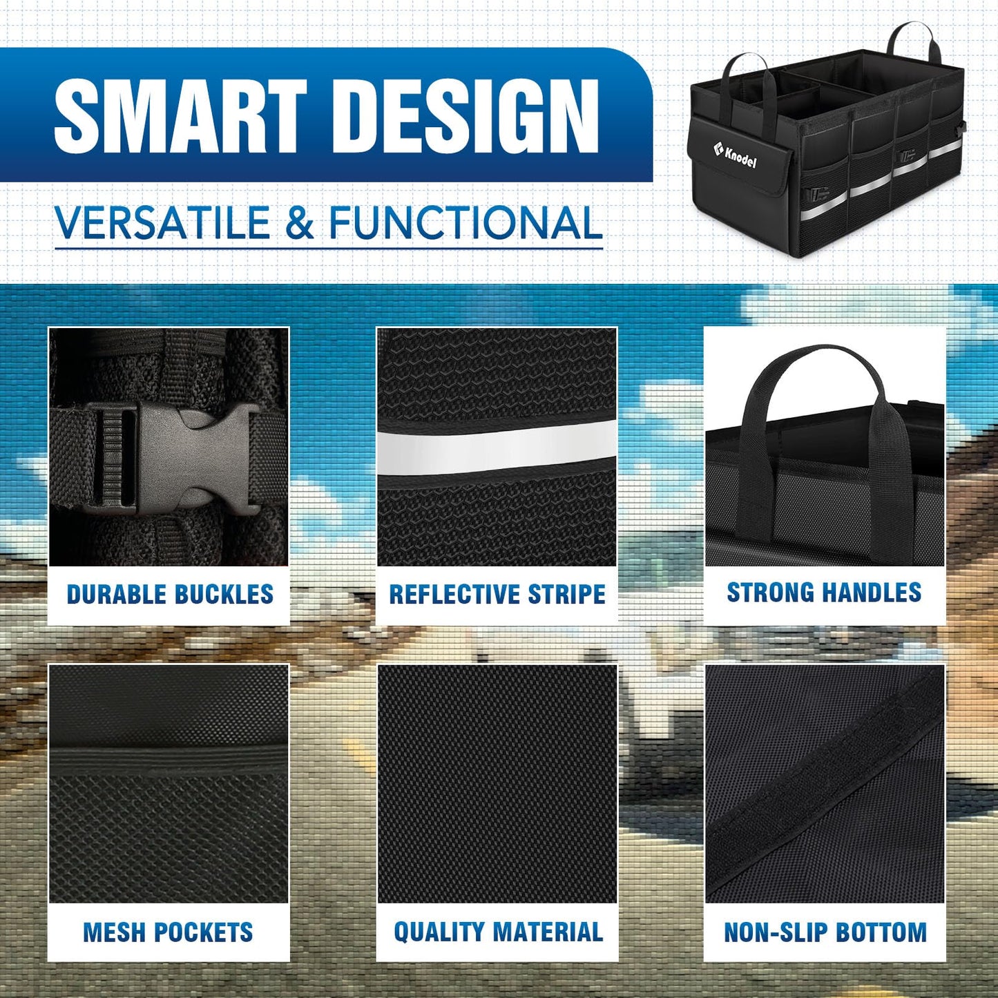 K KNODEL Car Organizer & Storage for SUV, Truck & Sedan