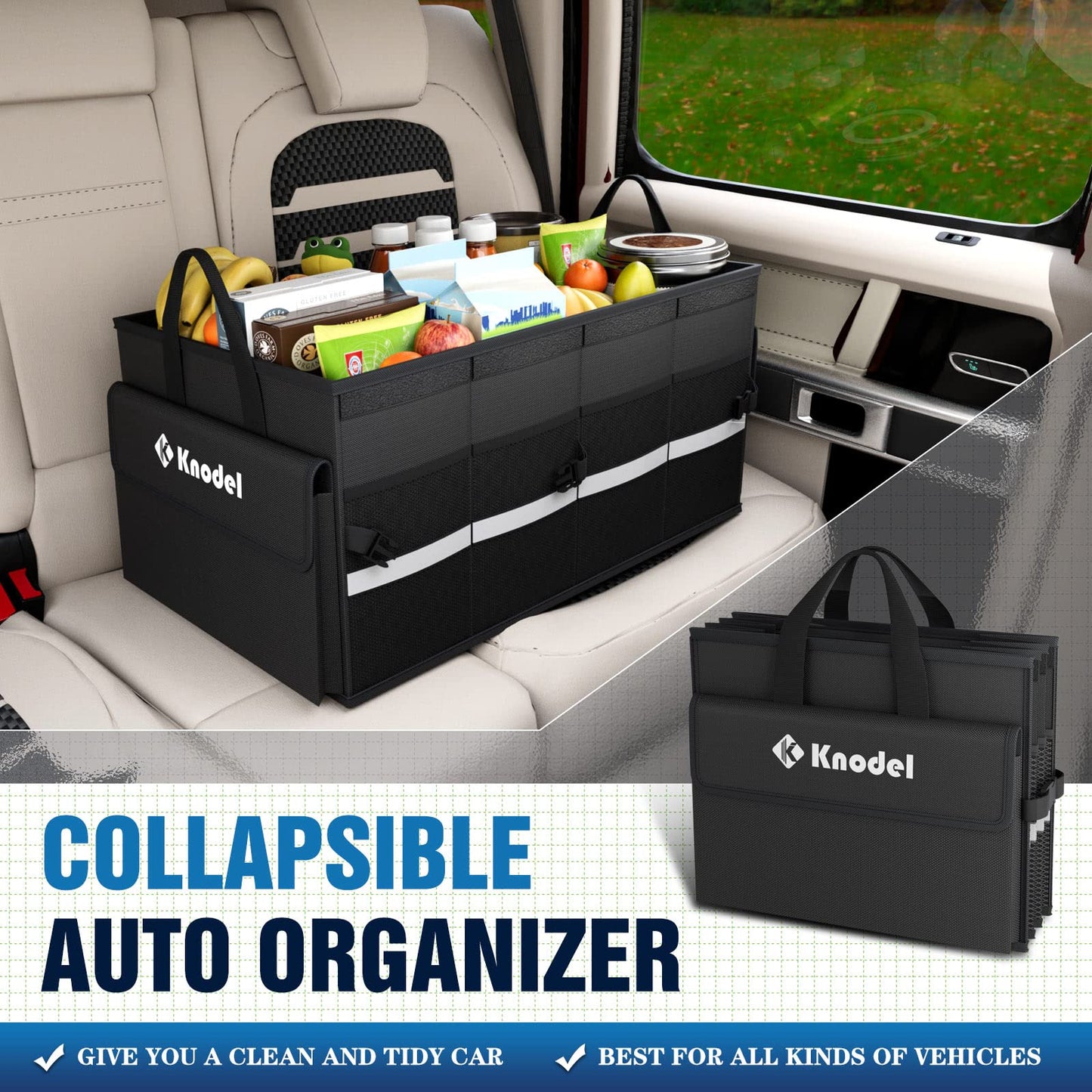 K KNODEL Car Organizer & Storage for SUV, Truck & Sedan